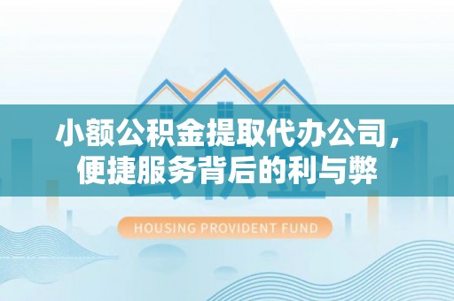 潼关小额公积金提取代办公司，便捷服务背后的利与弊
