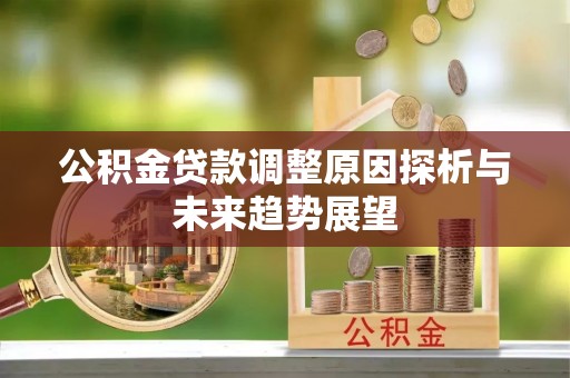 潼关公积金贷款调整原因探析与未来趋势展望