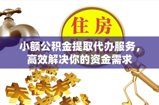 潼关小额公积金提取代办服务，高效解决你的资金需求