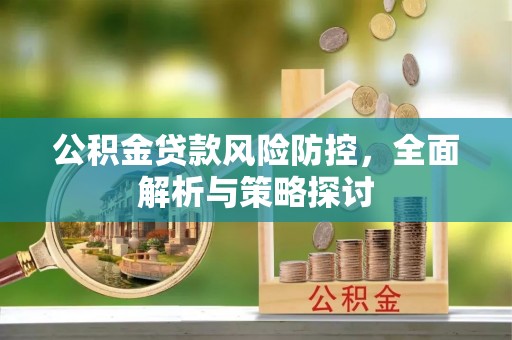 潼关公积金贷款风险防控，全面解析与策略探讨
