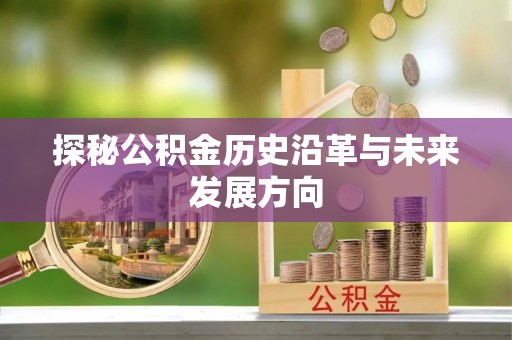 潼关探秘公积金历史沿革与未来发展方向